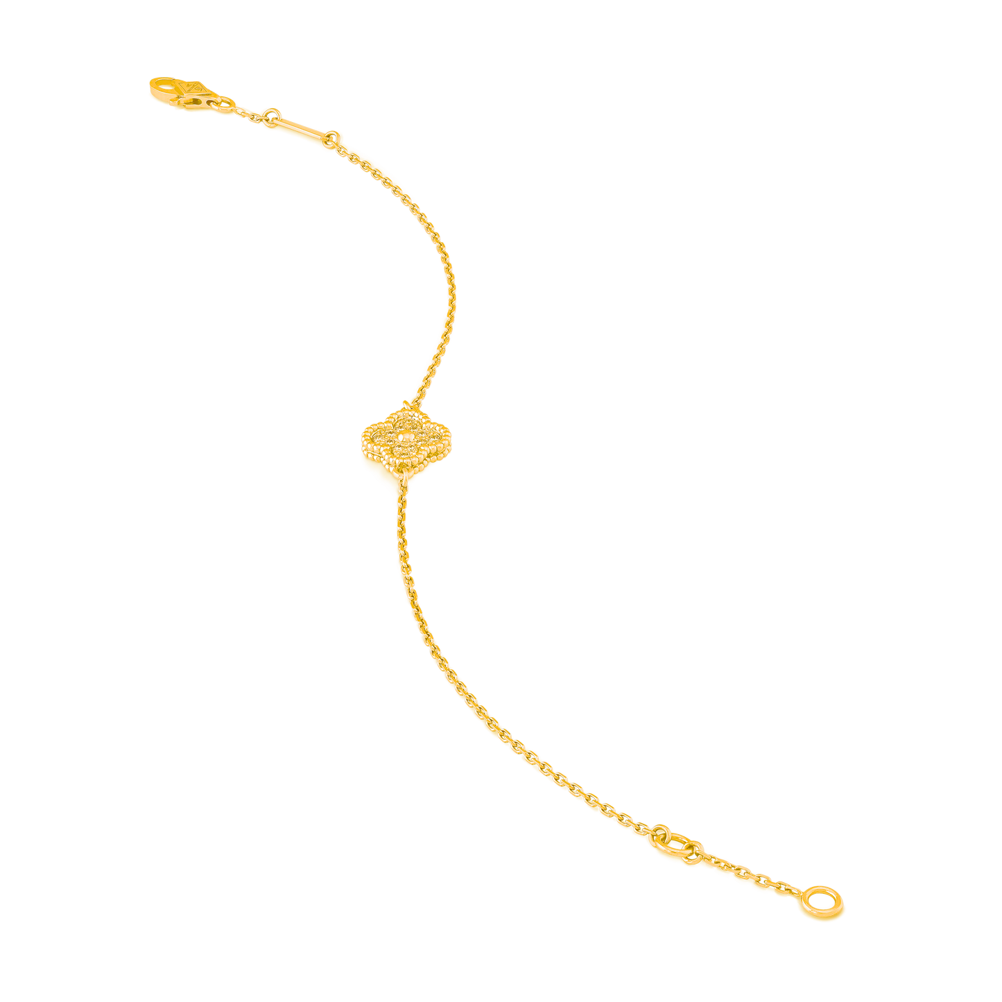 CURB CHAIN VAN CLEEF 1 CLOVER GOLD