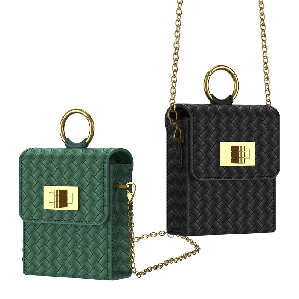 Luxury Leather Mini Bag for Samsung Galaxy Z Flip 4 - casetiphone
