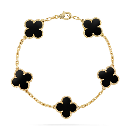 VAN CLEEF ALHAMBRA BLACK ONYX CURB CHAIN