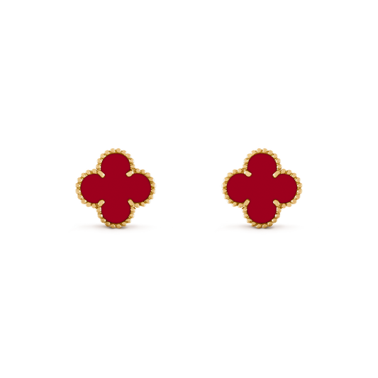 VINTAGE VAN CLEEF ALHAMBRA RED CARNELIAN BUCKLE