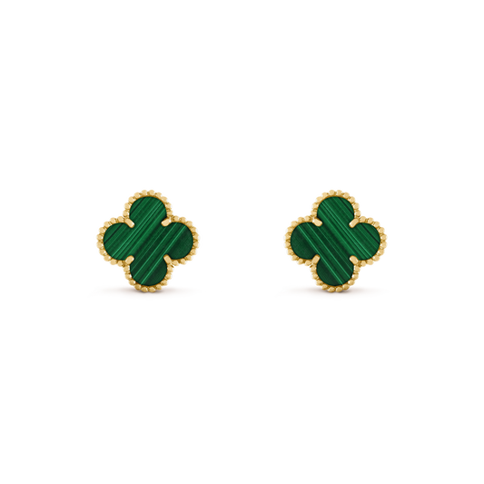 VINTAGE VAN CLEEF ALHAMBRA BUCKLE MALACHITE GREEN