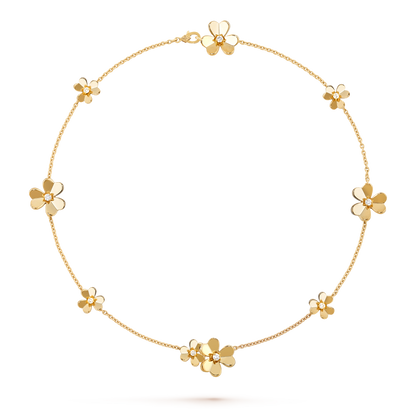 FRIVOLOUS 9 GOLD FLOWER NECKLACE