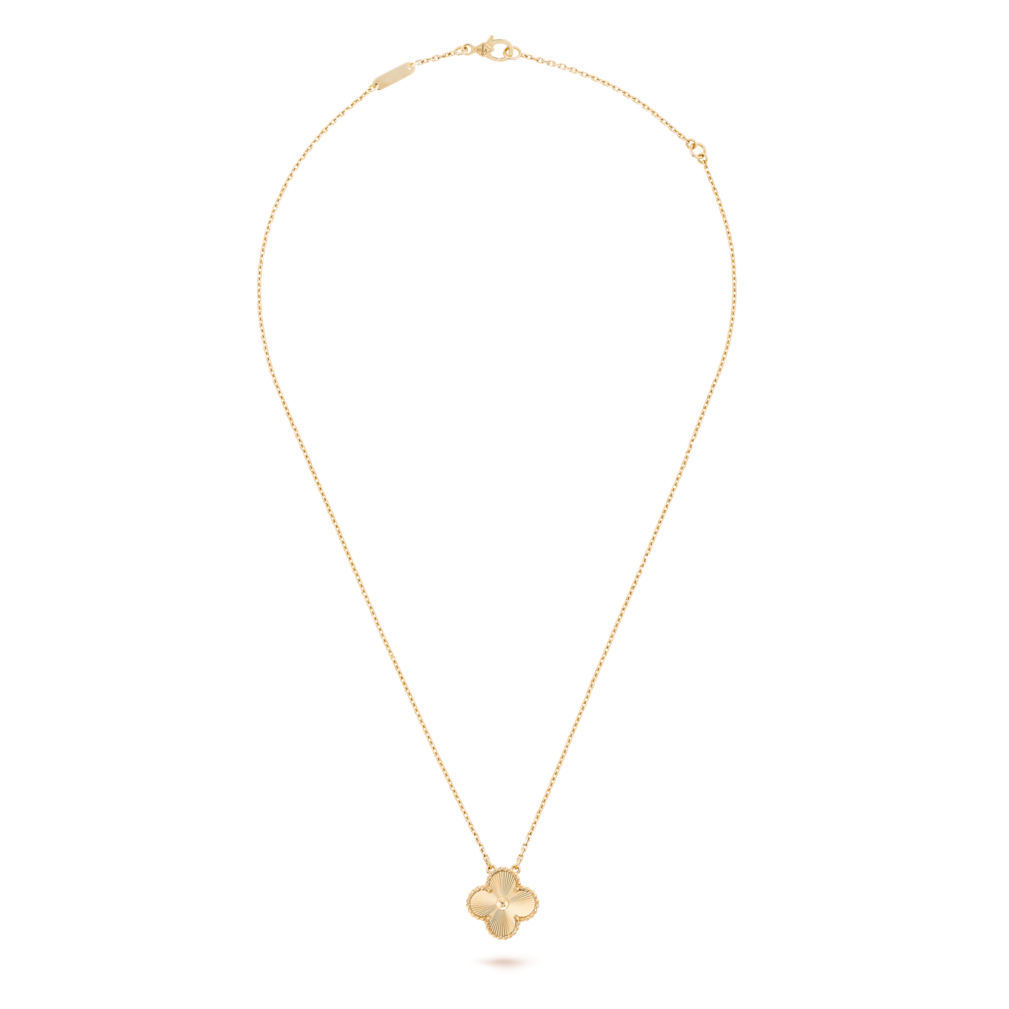 VINTAGE ALHAMBRA GOLD PENDANT NECKLACE
