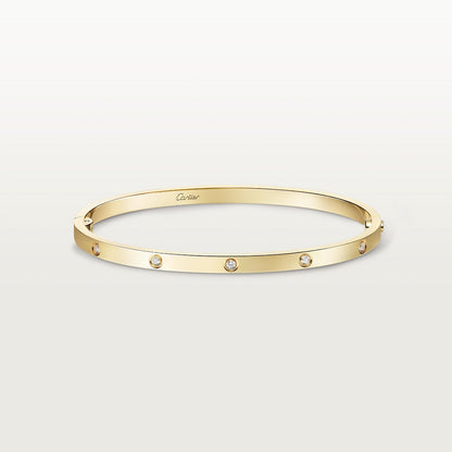 CARTIER LOVE PETIT MODEL DIAMOND GOLD BRACELET