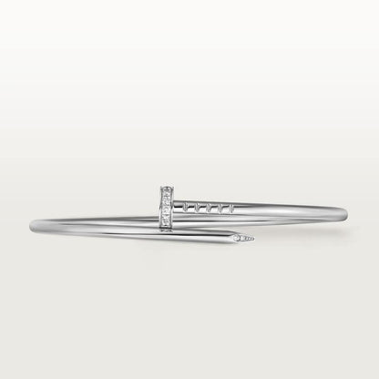 CARTIER JUSTE UN CLOU SMALL MODEL DIAMOND BRACELET IN WHITE GOLD