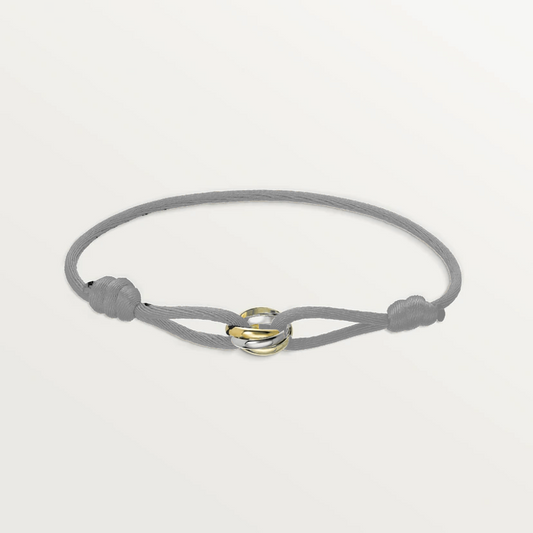 CARTIER TRINITY CORD BRACELET GREY