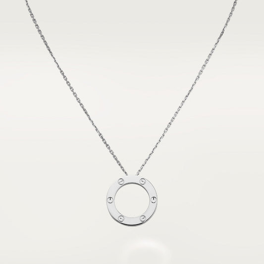 CARTIER LOVE WHITE GOLD PENDANT NECKLACE