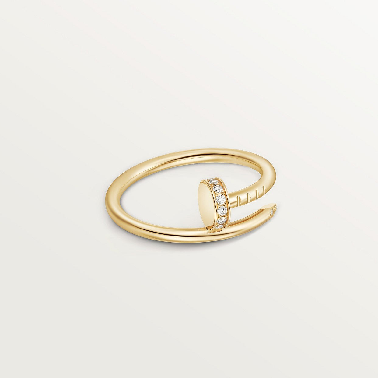 CARTIER JUSTE UN CLOU CLASSIC DIAMOND GOLD RING
