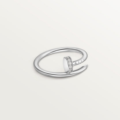CARTIER JUSTE UN CLOU PETIT MODEL DIAMONDS WHITE GOLD RING