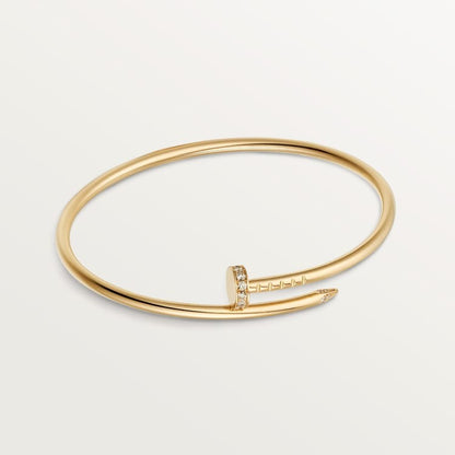 CARTIER JUSTE UN CLOU SMALL MODEL DIAMOND BRACELET IN GOLD