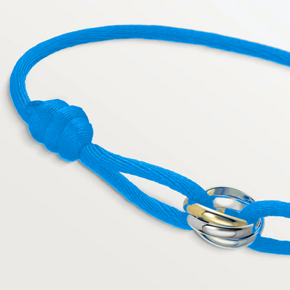 CARTIER TRINITY CORD BRACELET SKY BLUE
