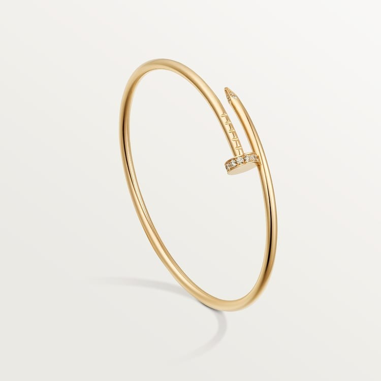 CARTIER JUSTE UN CLOU SMALL MODEL DIAMOND BRACELET IN GOLD