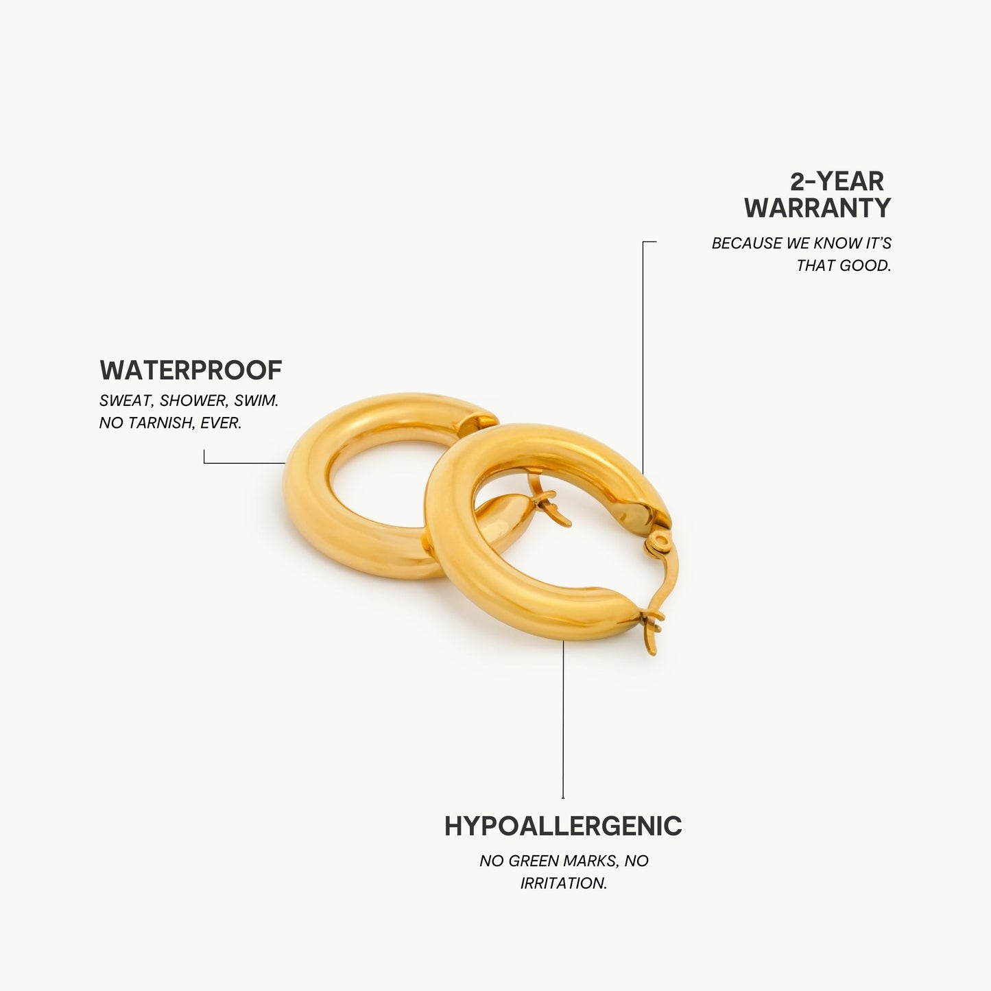 Caspian Hoops Earrings