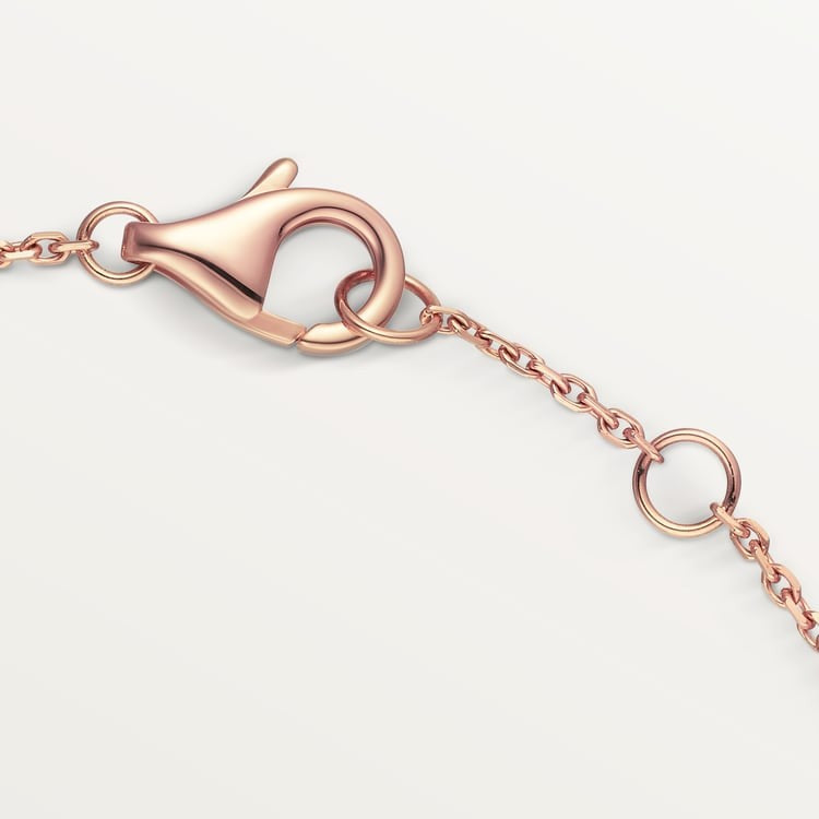 CARTIER CURB CHAIN BLACK ONYX ROSE GOLD AMULET