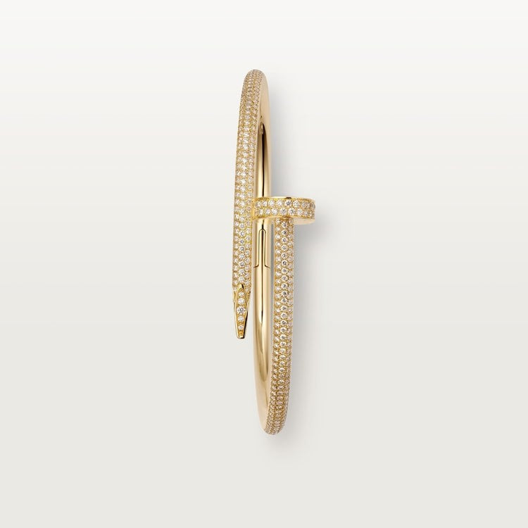 CARTIER JUSTE UN STUL BRACELET CLASSIC SEMI PAVÉ GOLD