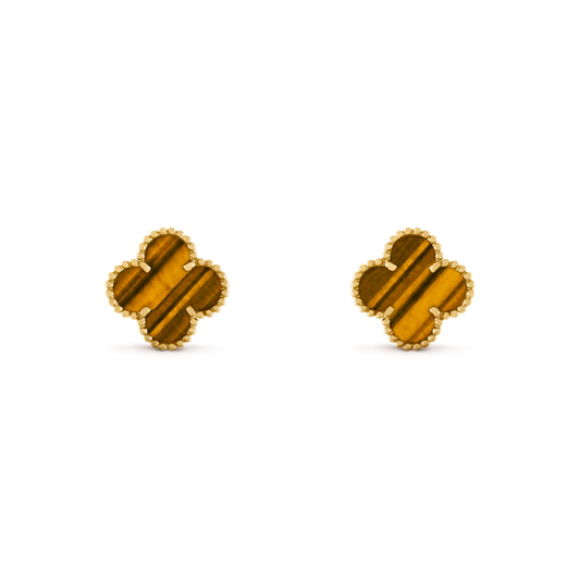 VINTAGE VAN CLEEF ALHAMBRA TIGER EYE BUCKLE