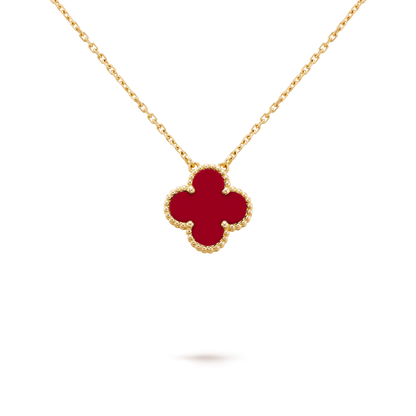 VINATGE ALHAMBRA RED CARNELIAN PENDANT NECKLACE
