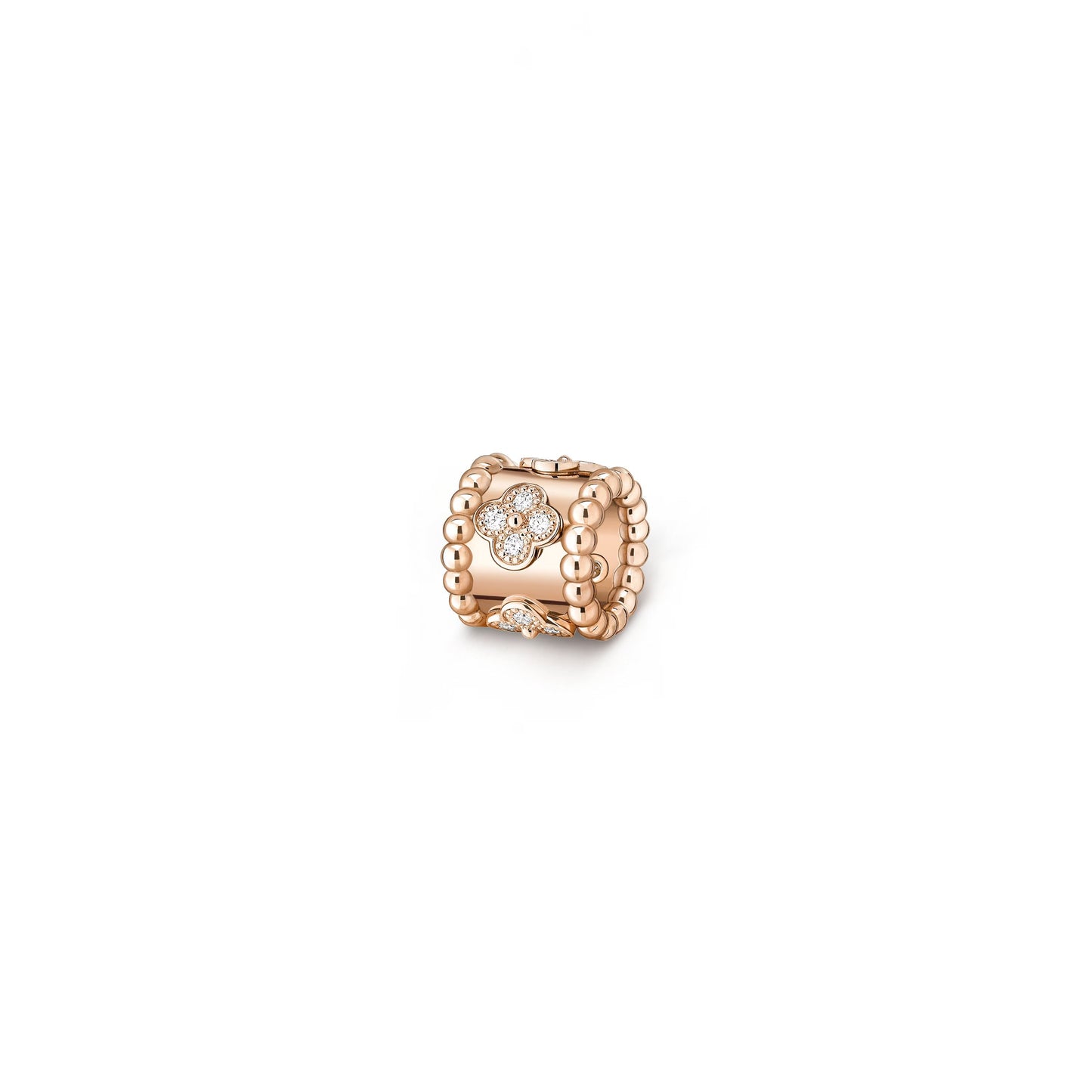 VAN CLEEF BEADED CLOVERS NECKLACE DURING ROSE GOLD