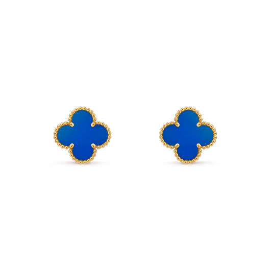 VINTAGE VAN CLEEF ALHAMBRA BUCKLE SKY BLUE