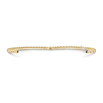 VAN CLEEF BEADED BRACELET WITH MEDIUM GOLD PATTERN GOLD
