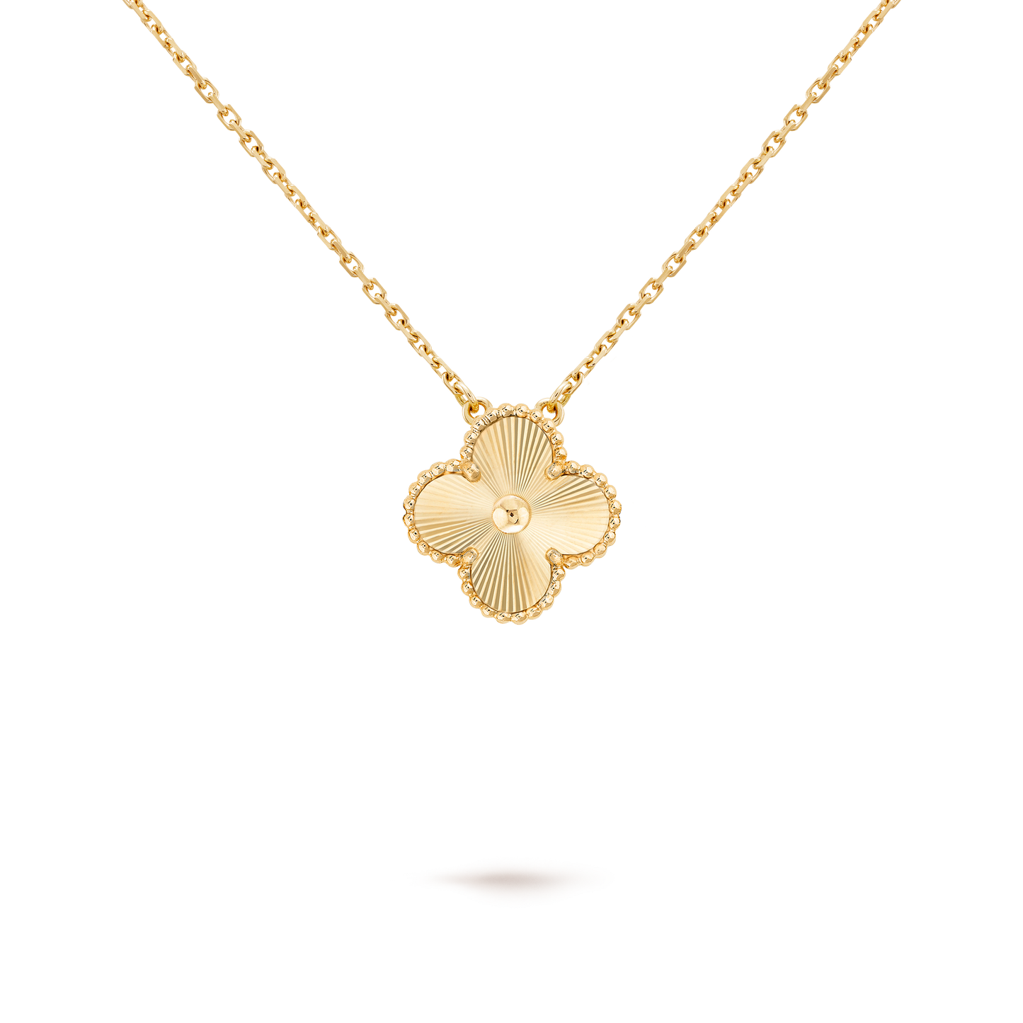 VINTAGE ALHAMBRA GOLD PENDANT NECKLACE