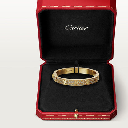 CARTIER LOVE CLASSIC PAVÉ GOLD BRACELET