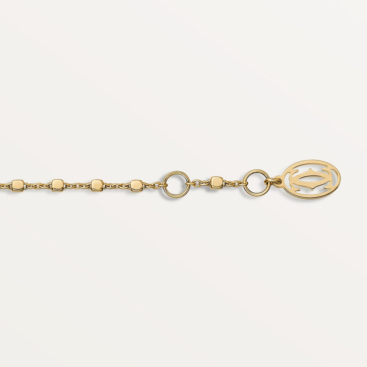 CARTIER PANTHER BRACELET ON DIAMOND-GOLD CHAIN