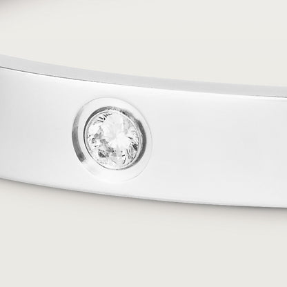 BRACELET CARTIER LOVE WHITE GOLD 4 DIAMONDS