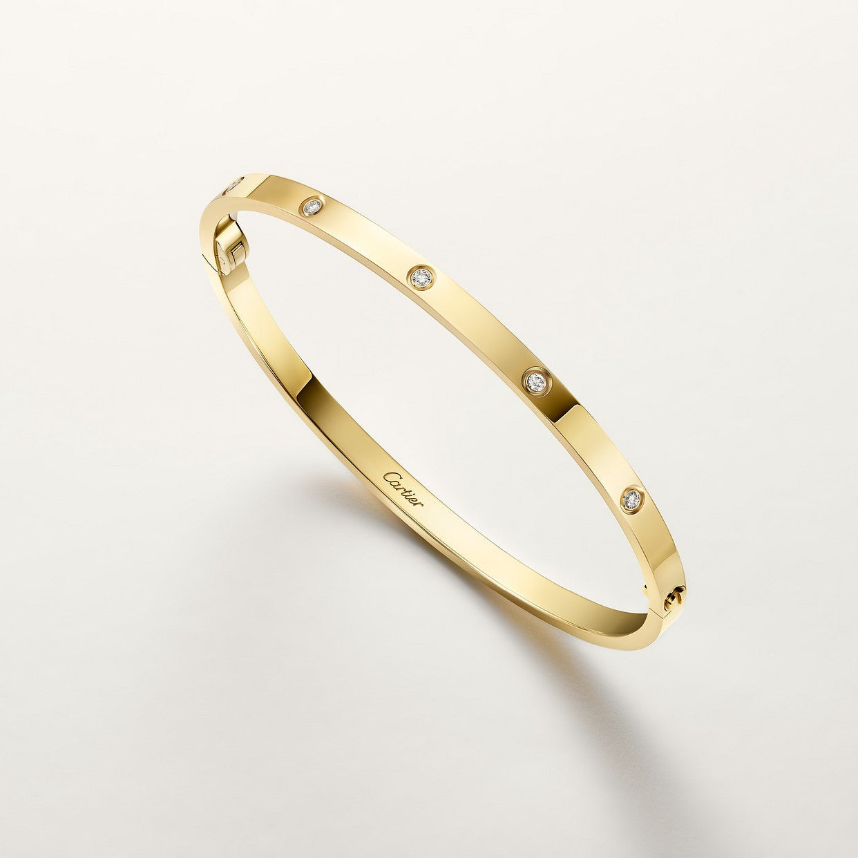 CARTIER LOVE PETIT MODEL DIAMOND GOLD BRACELET