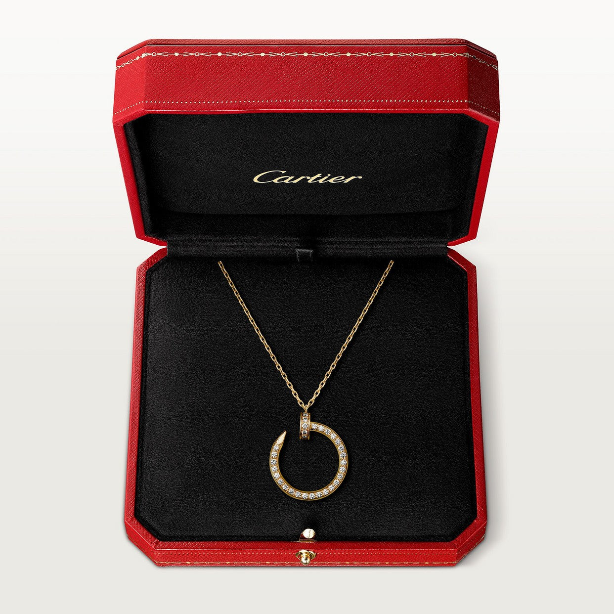 CARTIER JUSTE UN STUD FULL RHINESTONE GOLD NECKLACE