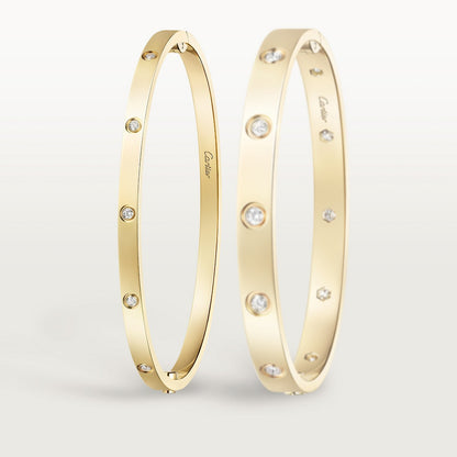 CARTIER LOVE PETIT MODEL DIAMOND GOLD BRACELET