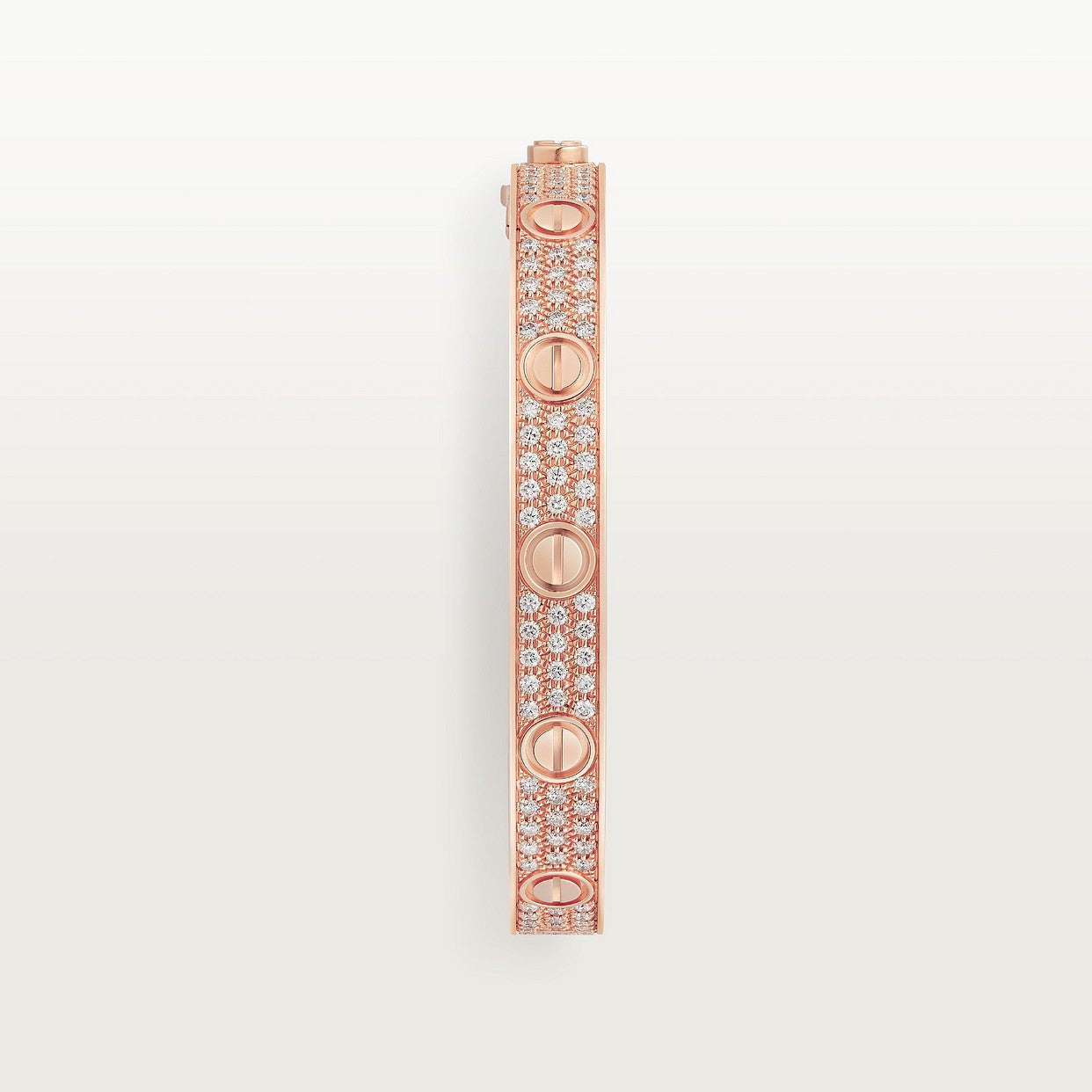 CARTIER LOVE CLASSIC PAVÉ ROSE GOLD BRACELET