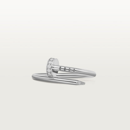 CARTIER JUSTE UN CLOU PETIT MODEL DIAMONDS WHITE GOLD RING