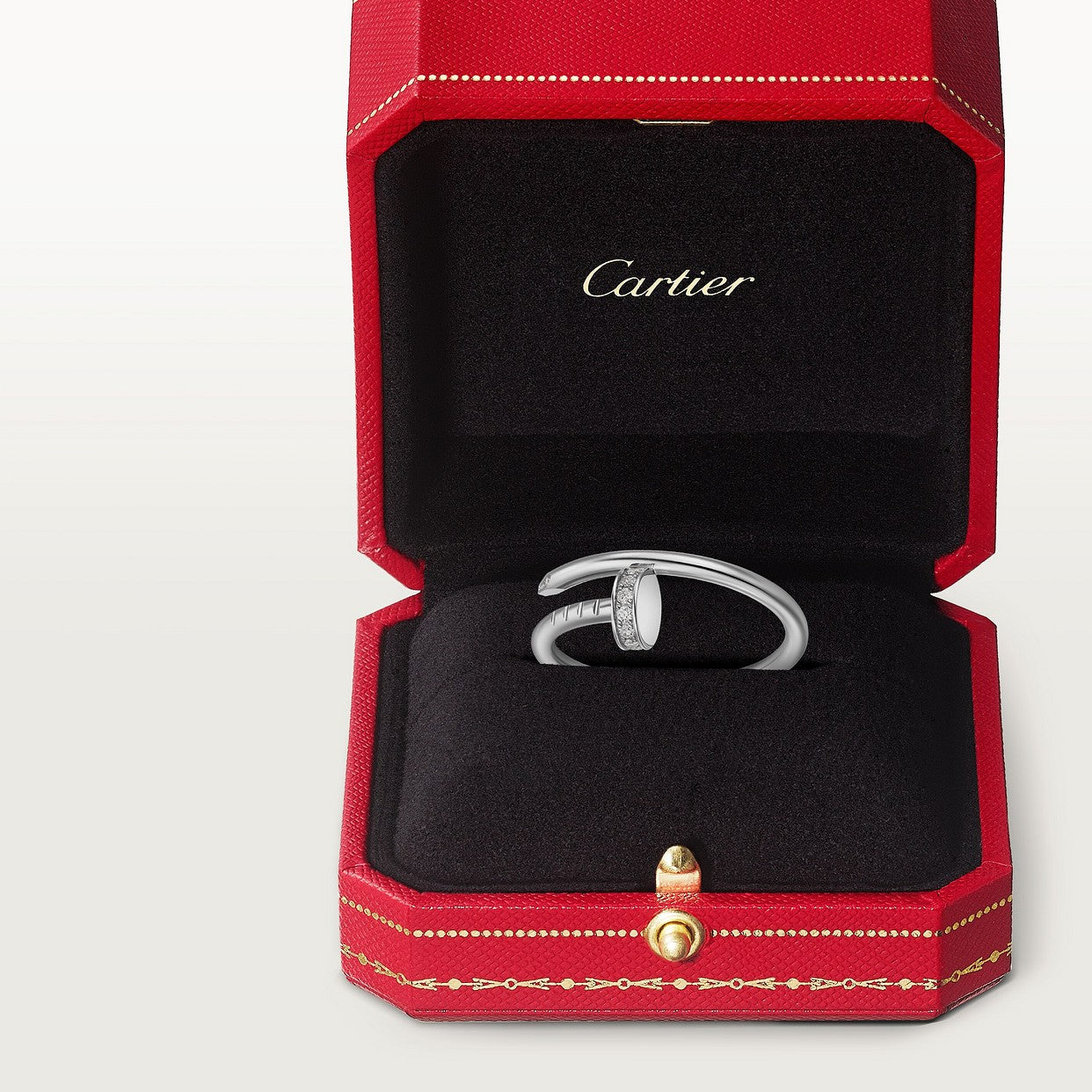 CARTIER JUSTE UN CLOU PETIT MODEL DIAMONDS WHITE GOLD RING