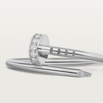 CARTIER JUSTE UN CLOU PETIT MODEL DIAMONDS WHITE GOLD RING