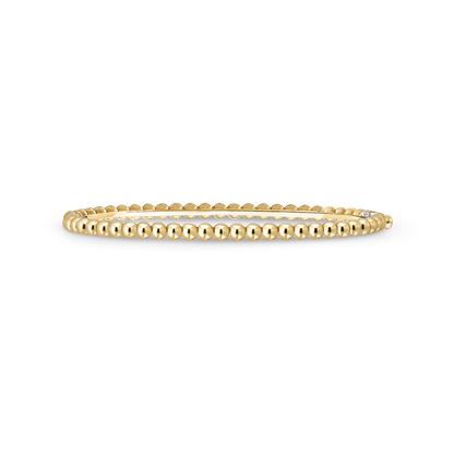 VAN CLEEF BEADED BRACELET WITH MEDIUM GOLD PATTERN GOLD