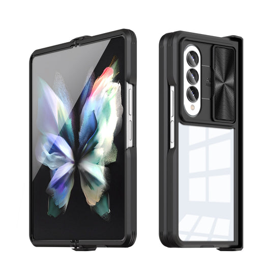 Anti-Drop Clear Case Slide Camera Protection for Samsung Galaxy Z Fold 4 - casetiphone