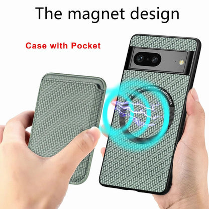 2 in 1 Leather Magnetic Case for Google Pixel 8 Series