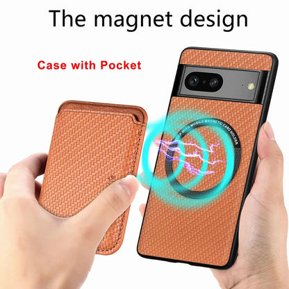2 in 1 Leather Magnetic Case for Google Pixel 8 Series