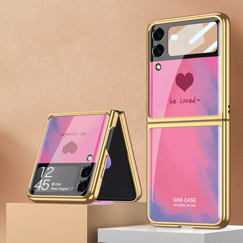 Plating Tempered Glass case For Samsung Galaxy Z Flip 4 - casetiphone