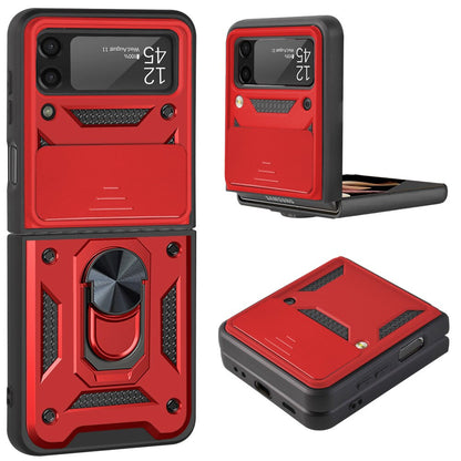 Magnetic Shockproof Case with Camera Cover For Samsung Galaxy Z Flip 4 - casetiphone