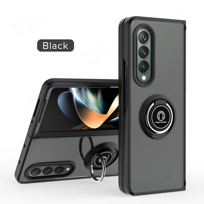 Magnet Holder Ring Armor Case For Samsung Galaxy Z Fold 4 - casetiphone