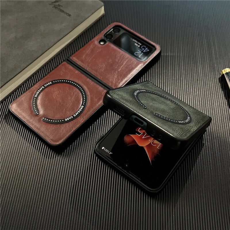 Luxury Business LeatherCase for Samsung Galaxy Z Flip - casetiphone