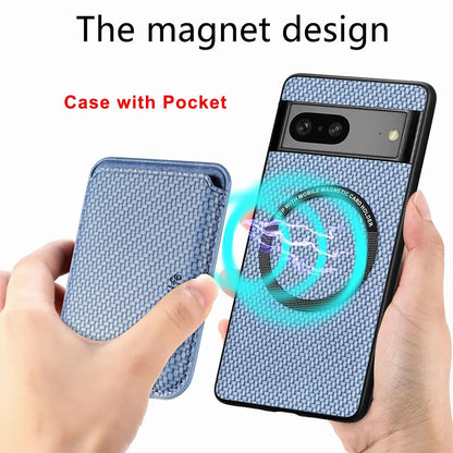 2 in 1 Leather Magnetic Case for Google Pixel 8 Series