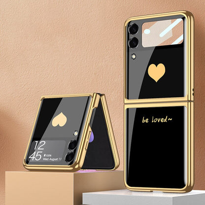 Plating Tempered Glass case For Samsung Galaxy Z Flip 4 - casetiphone