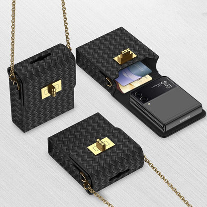 Luxury Leather Mini Bag for Samsung Galaxy Z Flip 4 - casetiphone