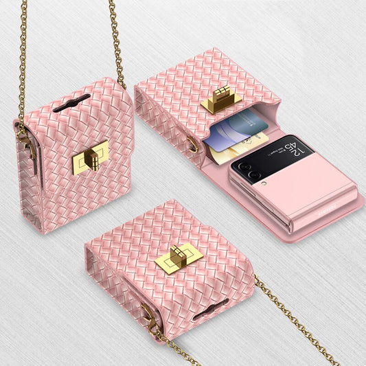 Luxury Leather Mini Bag for Samsung Galaxy Z Flip 4 - casetiphone