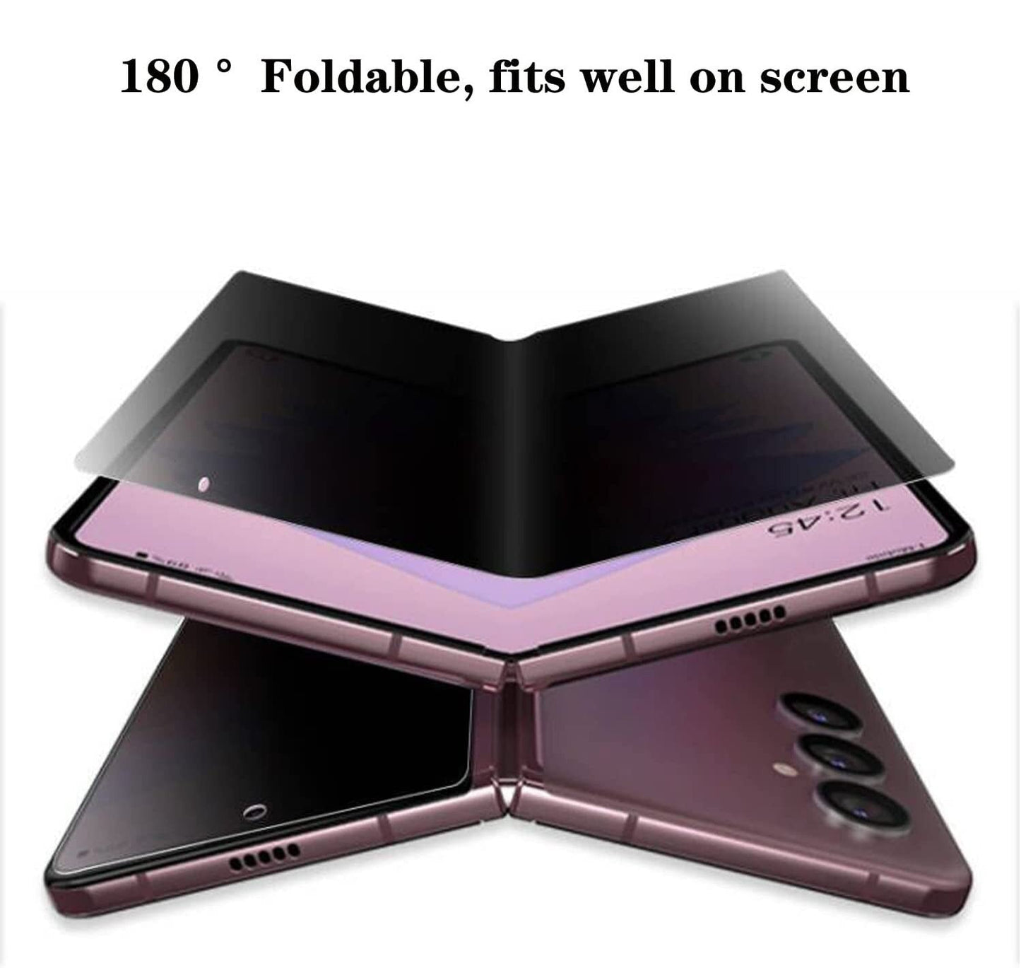 Anti-Peeping Front & Back Screen Privacy Protector For Galaxy Z Fold 3 & Z Fold 4 - casetiphone