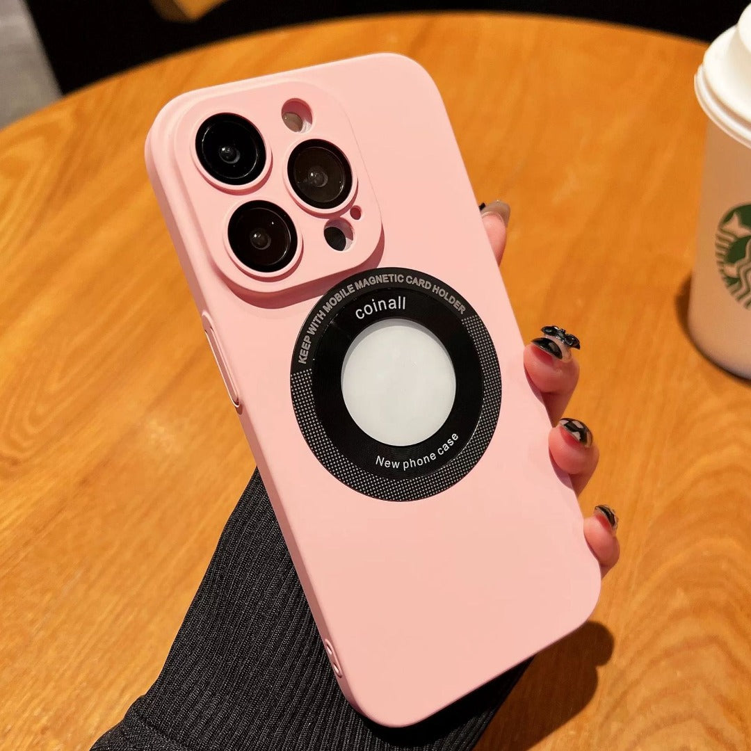 iPhone Series Frosted Magnetic Holder Case - casetiphone