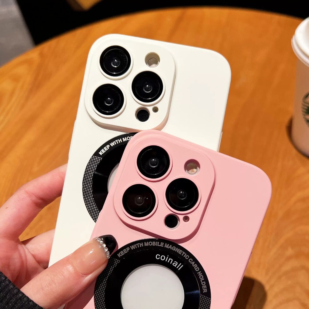 iPhone Series Frosted Magnetic Holder Case - casetiphone